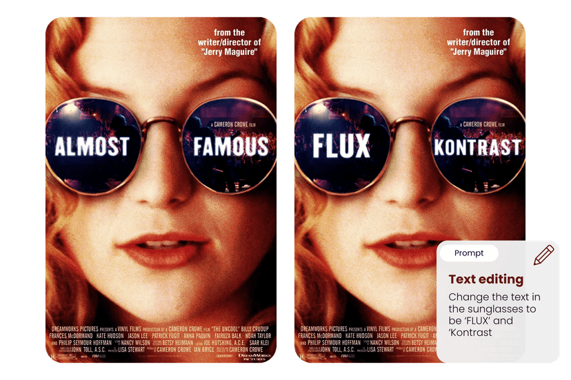 Flux Kontext AI - Text Editing