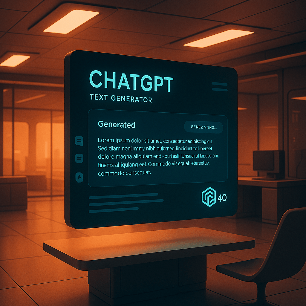 Tecnología omnimodelo GPT-4o entregando renderizado de texto perfecto en imágenes generadas por AI